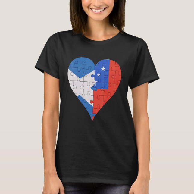 Camiseta Scottish Samoan Flag Heart (Frente)