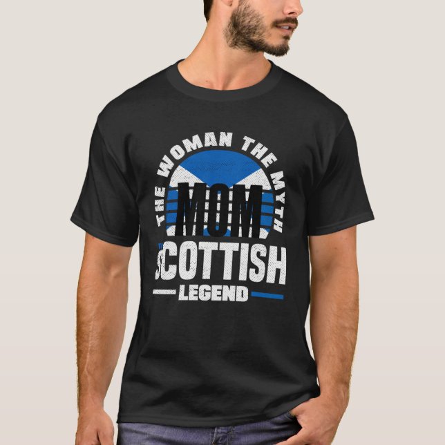 Camiseta Scottish Scotland Scottish Flag Mothers Day (Frente)