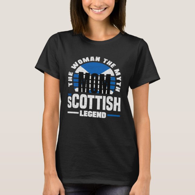 Camiseta Scottish Scotland Scottish Flag Mothers Day (Frente)