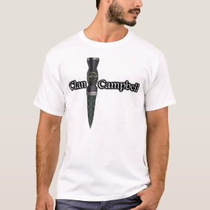 Camiseta Scottish Sgian Dubh do Tartan de Campbell