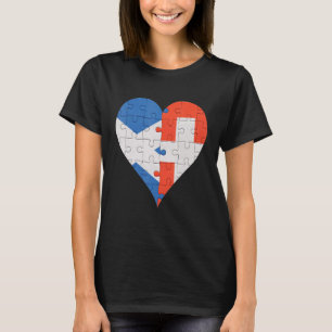 Camiseta Scottish Swiss Flag Heart