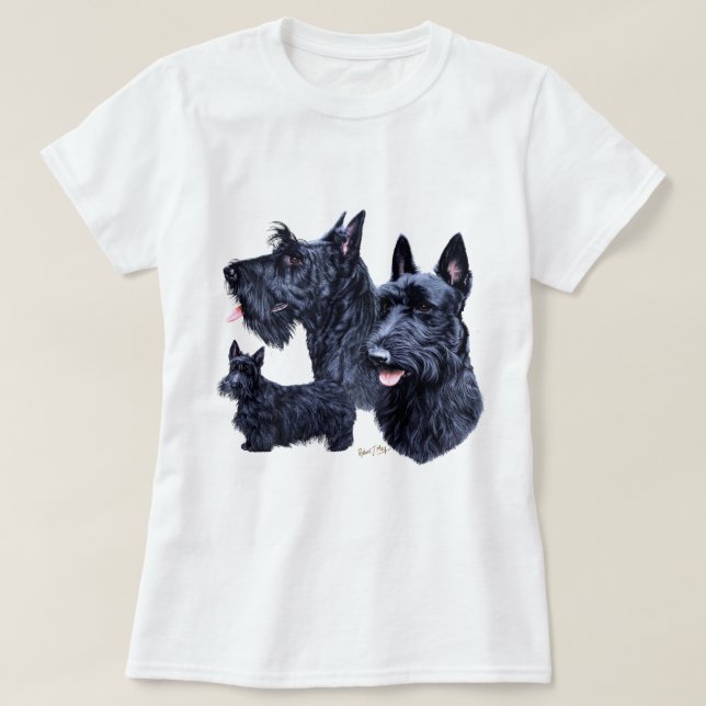 Camiseta Scottish Terrier (Frente do Design)