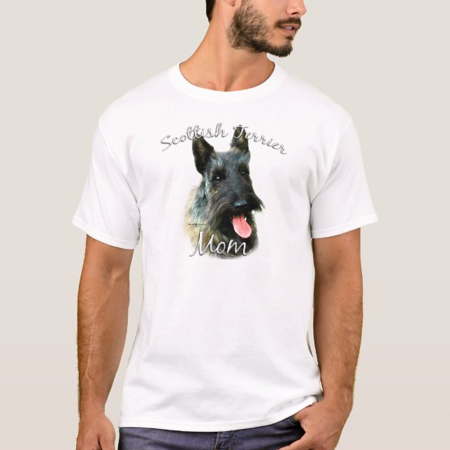 Camiseta Scottish Terrier (brindle) Mãe 2 (Frente)