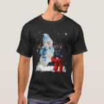 Camiseta Scottish Terrier Dog Christmas Snowman Natal P<br><div class="desc">Scottish Terrier Dog Christmas Snowman Natal Pajama</div>