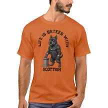 Scottish Terrier Dog, muscular, tattooed, bodybuil