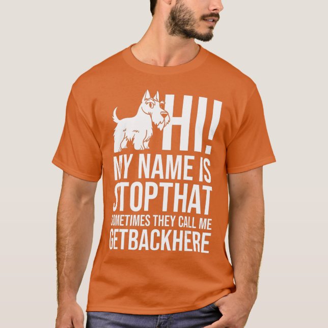 Camiseta Scottish Terrier Dog Puppies Owner Lover (Frente)