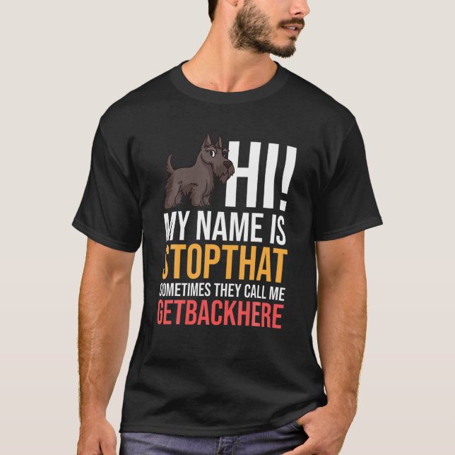 Camiseta Scottish Terrier Dog Puppies Owner Lover (Frente)