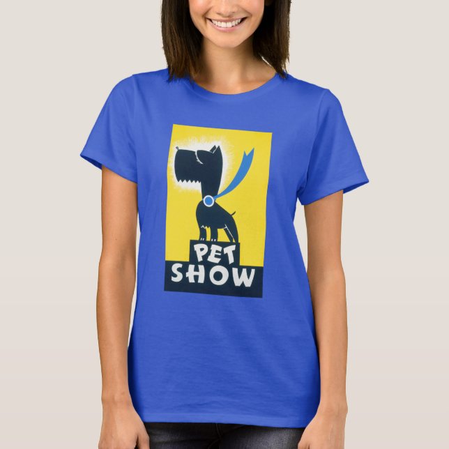 Camiseta Scottish Terrier Pet Show Pop-Art (Frente)