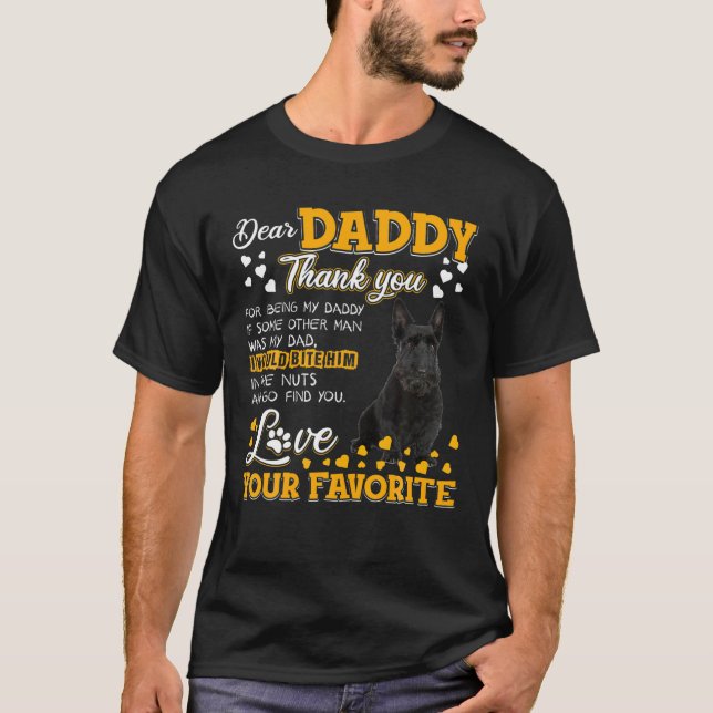 Camiseta Scottish Terrier Querido Pai Obrigado Por Ser Meu (Frente)