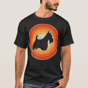 Camiseta Scottish Terrier Scottie Retro Vintage 60s 70s Sun