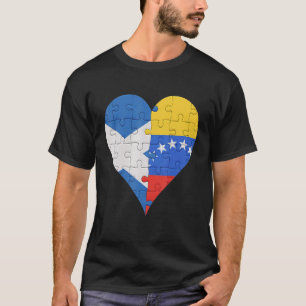 Camiseta Scottish Venezuela Flag Heart