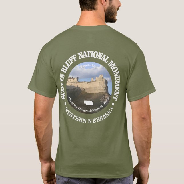 Camiseta Scotts Bluff National Monument (Verso)
