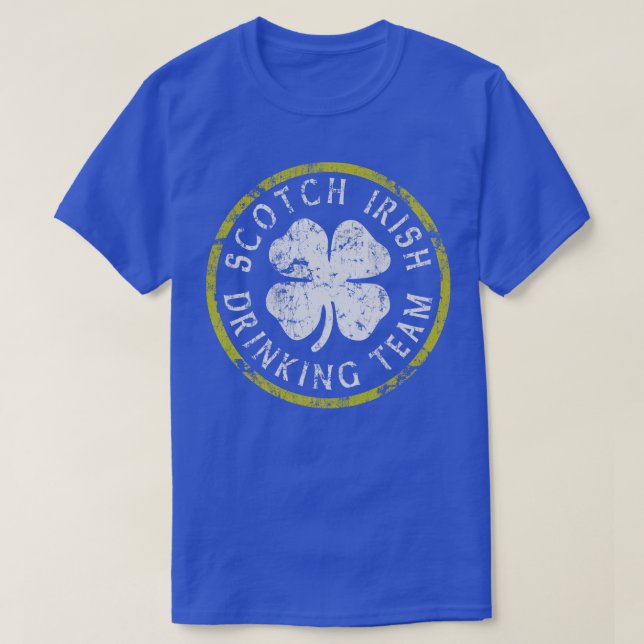 Camiseta Scotty Irish Bebendo Team Dia de São Patrício Scot (Frente do Design)