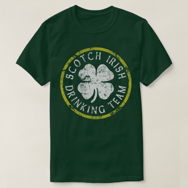 Camiseta Scotty Irish Bebendo Team Dia de São Patrício Scot (Frente do Design)