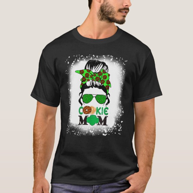 Camiseta Scou Cookie Mãe Rapariga Tropa Mensageira Bun Ócul (Frente)