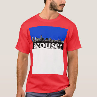 Camiseta Scouser Liverpool Blue Skyline Design