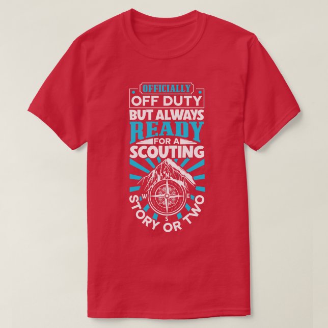Camiseta Scoutmaster Oficialmente Desligado (Frente do Design)