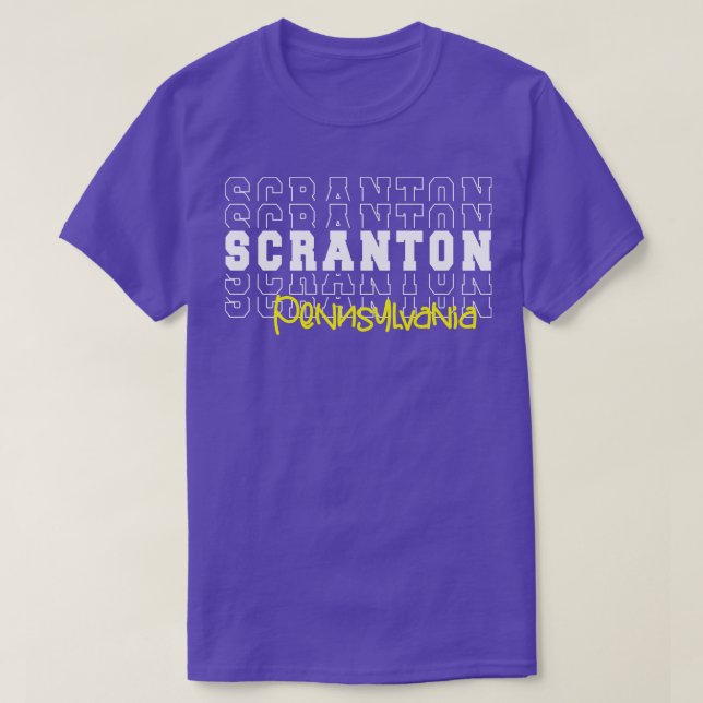 Camiseta Scranton City Pensilvânia Scranton PA (Frente do Design)