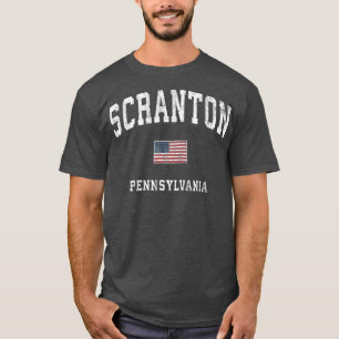 Camiseta Scranton Pensilvânia PA Vintage American Flag