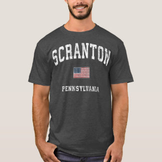 Camiseta Scranton Pensilvânia PA Vintage American Flag