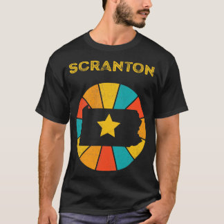 Camiseta Scranton Pensilvânia Vintage angustiou Souvenir