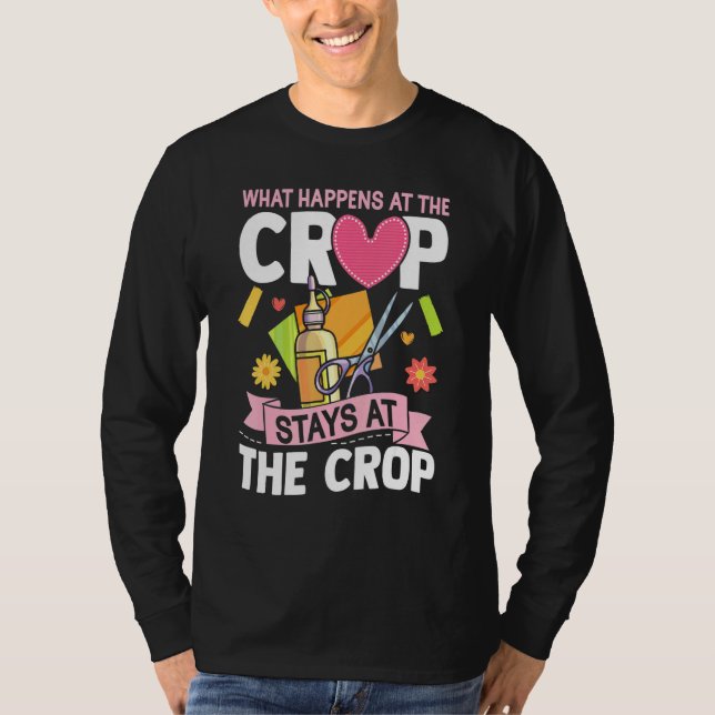 Camiseta Scrapbook Crop Retreat Mão Arranque (Frente)