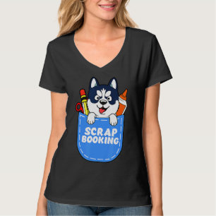 Camiseta Scrapbook de design de rouco