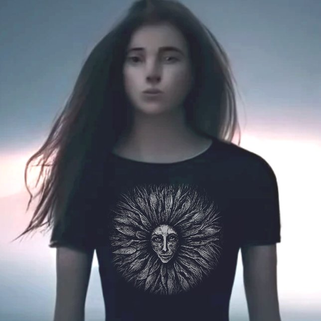 Camiseta Scratchboard Preto e Branco (Criador carregado)