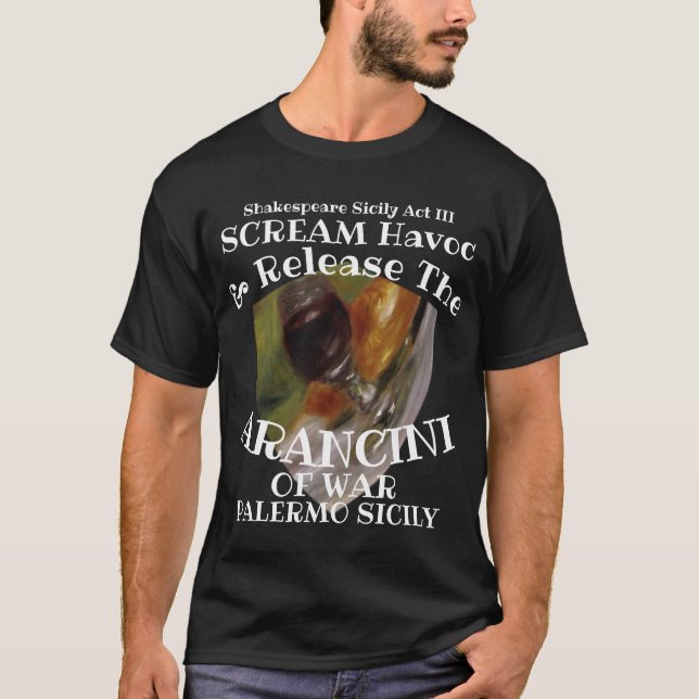 Camiseta Scream Havoc Release Arancini War Palermo Sicily (Frente)