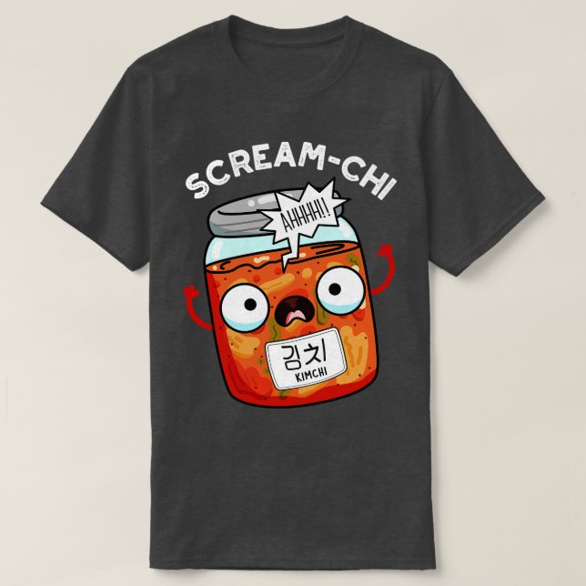 Camiseta Screamchi Funny Kimchi Puns 1 (Frente do Design)