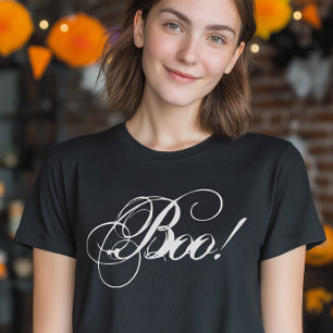 Camiseta Script Boo Halloween