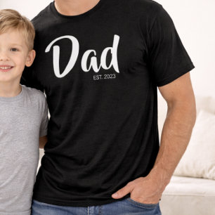 Camiseta Script Branco Estabelecido Pai