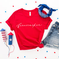 Script branco minimalista do Firecracker em 4 de j