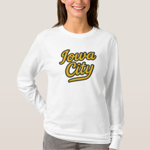 Camiseta Script da cidade de Iowa Retro