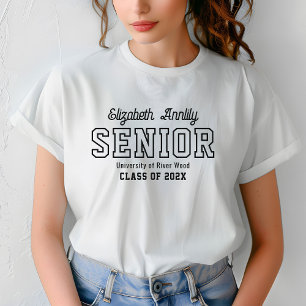 Camiseta Script de Ano Personalizado para Graduados da Facu