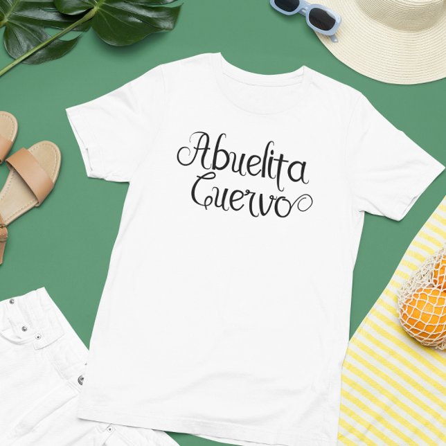 Camiseta Script de Avô Espanhol Abuelita Cuervo (Criador carregado)