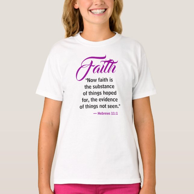 Camiseta Script de Coleção #FAITH (Frente)