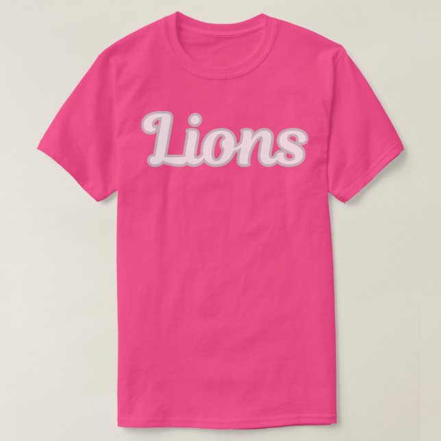 Camiseta Script de Leões (Frente do Design)