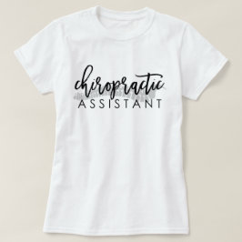 Camiseta Script do Assistente Chiropractic com T-Shirt