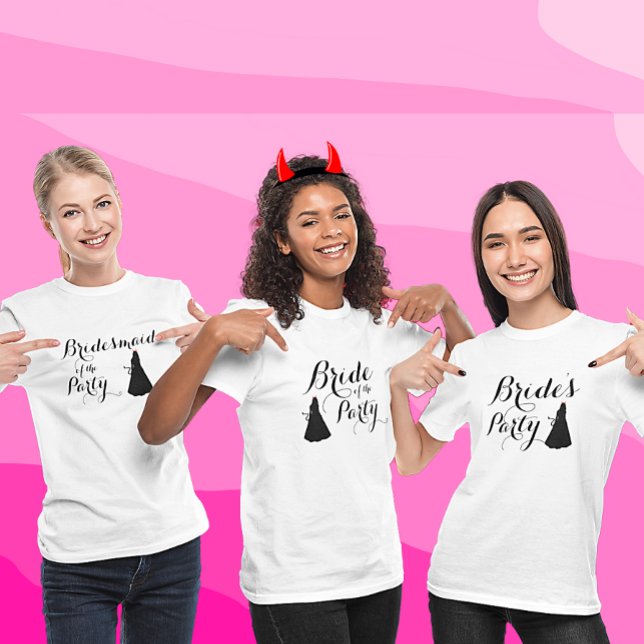 Camiseta Script moderno da Noiva de Batchelorette Personali (Criador carregado)