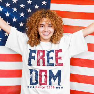Camiseta Script Retroativo do Grunge da Liberdade | Desde 1