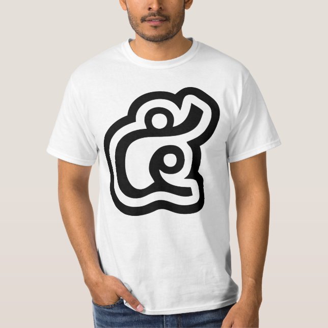 Camiseta Script Tailandês Número 5 / Cinco / ๕ (Haa/Ha) (Frente)