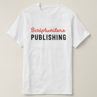 Camiseta Scriptwriters que publicam Tshirt alaranjado/preto