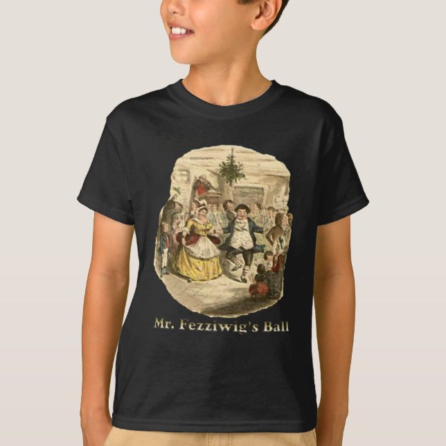 Camiseta Scrooge do Natal - uma canção de natal do Natal (Frente)