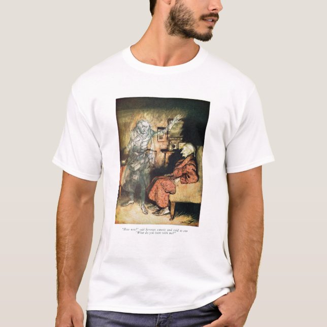 Camiseta Scrooge e o fantasma de Marley (Frente)