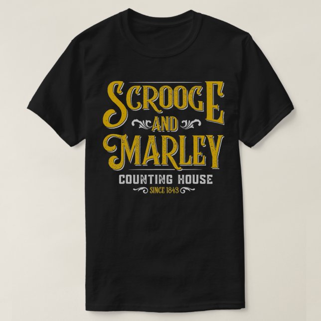 Camiseta Scrooge & Marley Counting House Christmas (Frente do Design)
