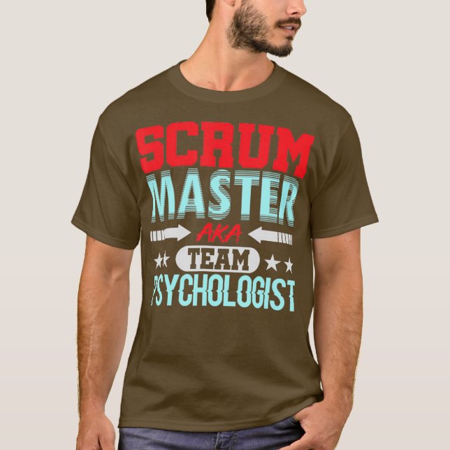 Camiseta Scrum Master Psicólogo Agile Team PM Funny (Frente)