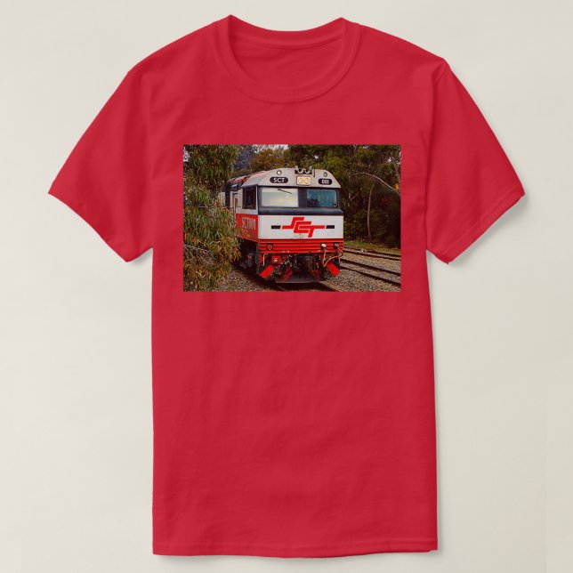 Camiseta SCT train locomotive engine Australia (Frente do Design)