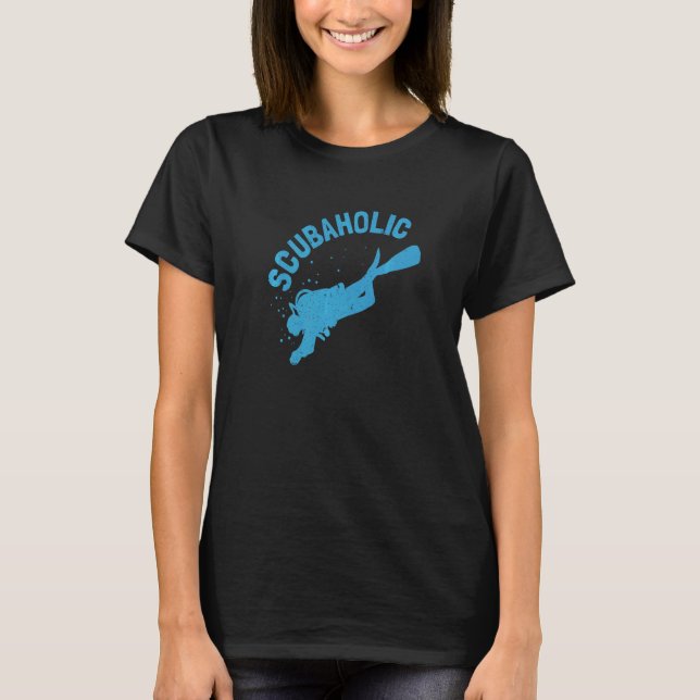 Camiseta Scuba Deep Merging For Snorkeling Scubaholic 1 (Frente)