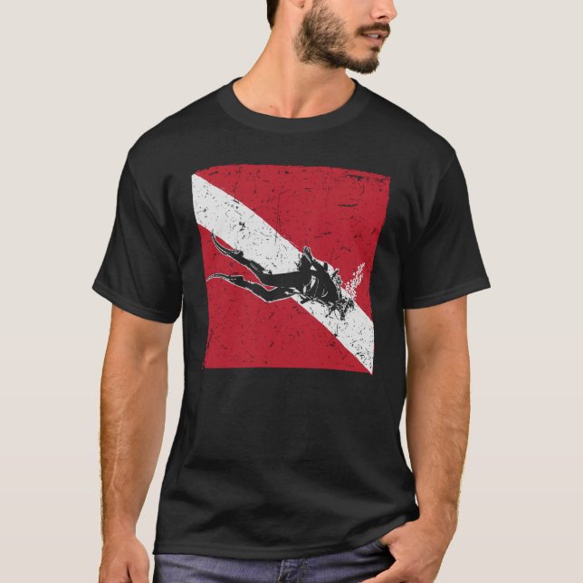 Camiseta Scuba Dive Flag Scuba For Diver (Frente)